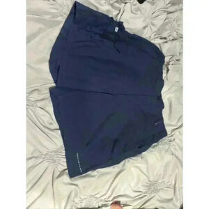 COLUMBIA PFG Shorts Men's Omni Shade Pocket Graphic Logo Navy Blue Size M